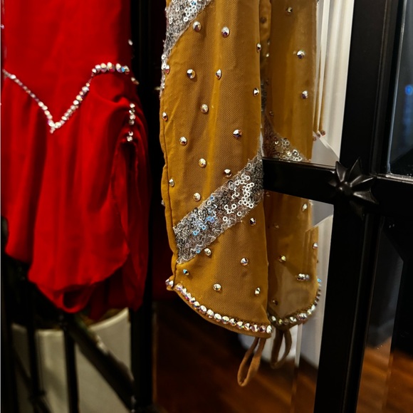 Red silver embellishments. Red sleeve and nude sleeve. Beautiful. - Picture 4 of 8